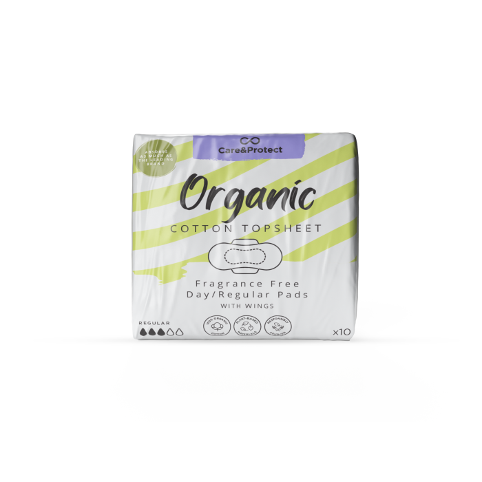 Care & Protect Organic Day Pads - Pack of 10 Care & Protect Organic Day Pads - Pack of 10