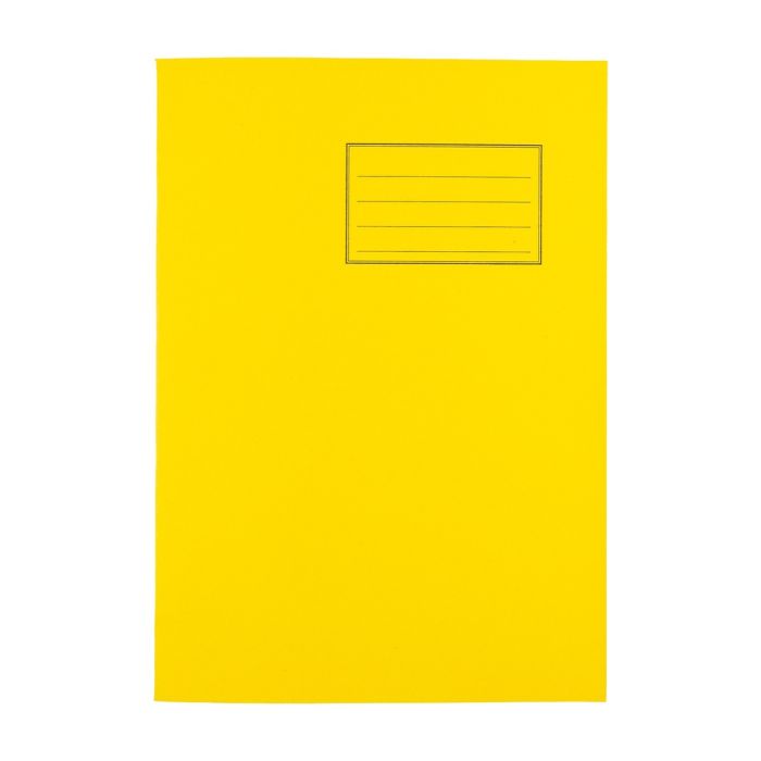 Exercise Books A4 80 Page 7mm Squared - Yellow - Pack of 50