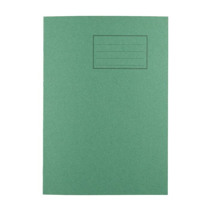 Exercise Books A4 32 Page 8mm Feint/Blank - Alternate Green - Pack of 100