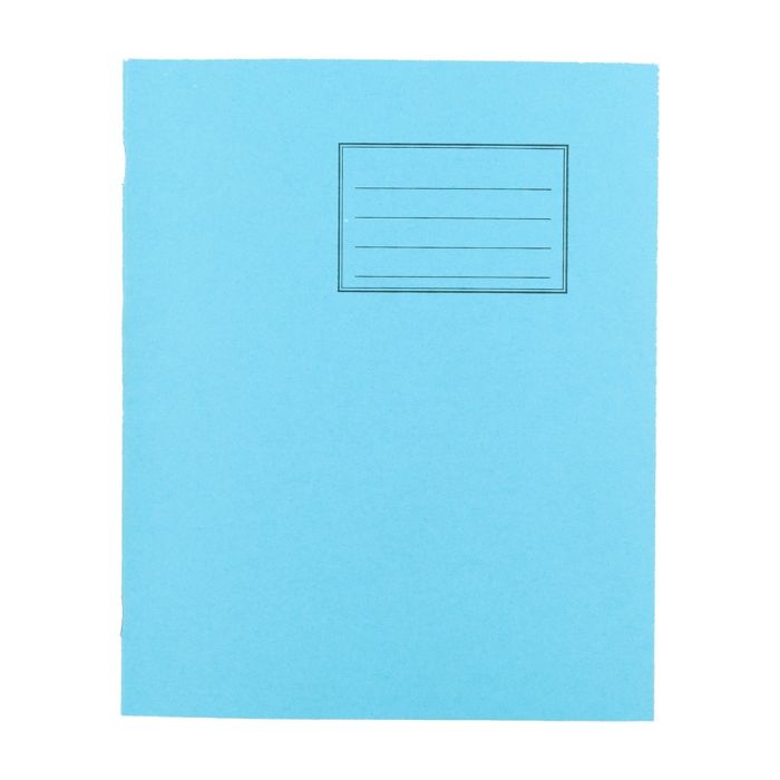 Exercise Books 8 x 6.5in 32 Page 8mm Feint - Vivid Blue - Pack of 100