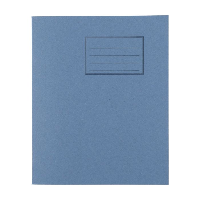 Exercise Books 8 x 6.5in 48 Page 10mm Squared - Light Blue - Pack of 100
