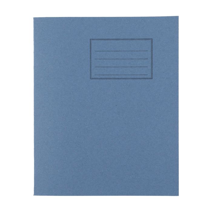 Exercise Books 8 x 6.5in 80 Page 6mm F&M - Light Blue - Pack of 100