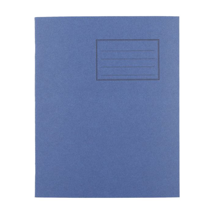 Exercise Books 8 x 6.5in 80 Page 8mm F&M - Dark Blue - Pack of 100