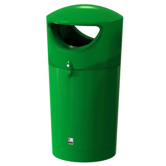 Metro Hooded Litter Bin - Green