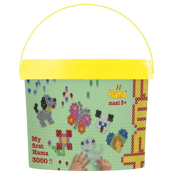 Hama Beads Maxi - 3 000 Beads & 4 Pegboards Set