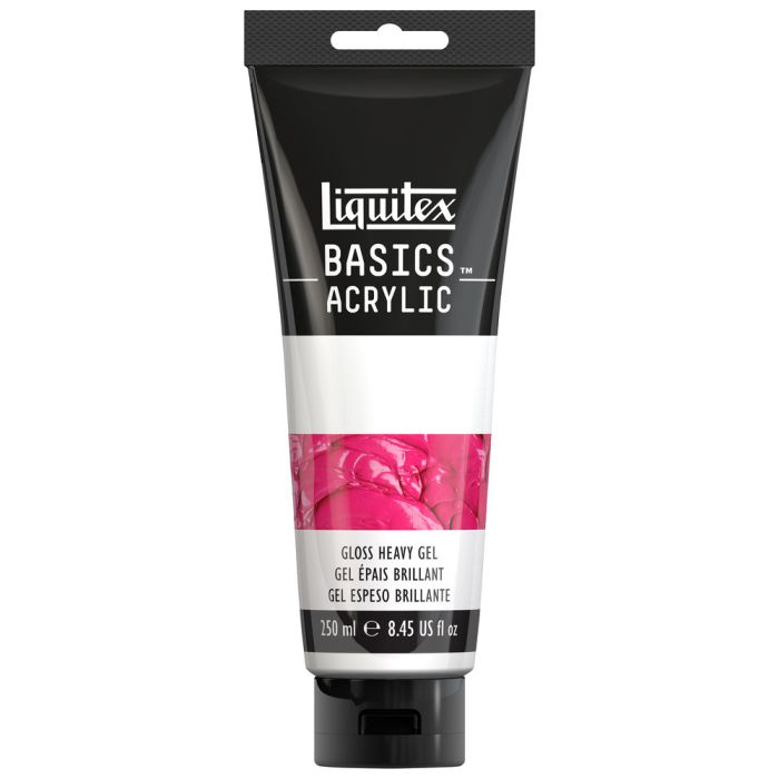 Liquitex Basics Acrylic Mediums - Gloss Heavy Gel - 250ml Liquitex Basics Acrylic Mediums - Gloss Heavy Gel - 250ml
