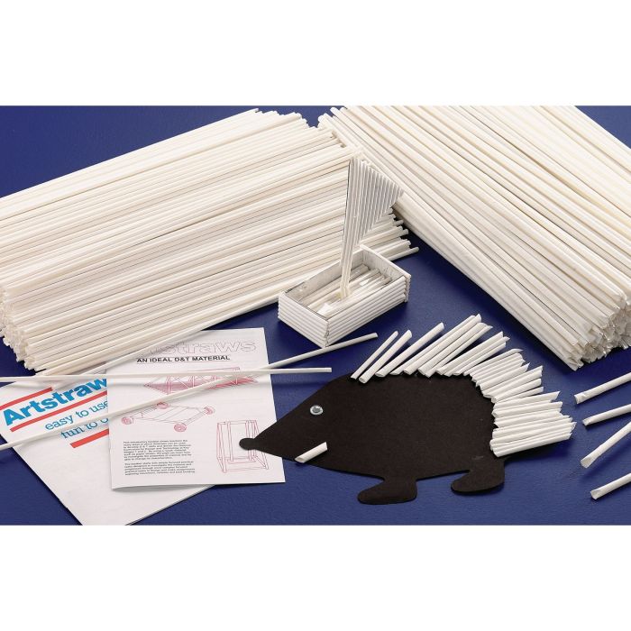 Art Straws White - Standard - Pack of 1800