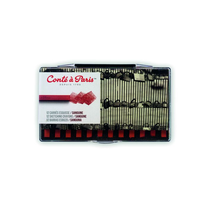 Conte Carres. Sanguine. Pack of 12 Conte Carres. Sanguine. Pack of 12