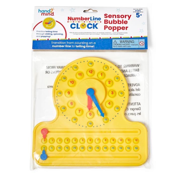 Learning Resources Numberline Clock Sensory Bubble Popper Learning Resources Numberline Clock Sensory Bubble Popper