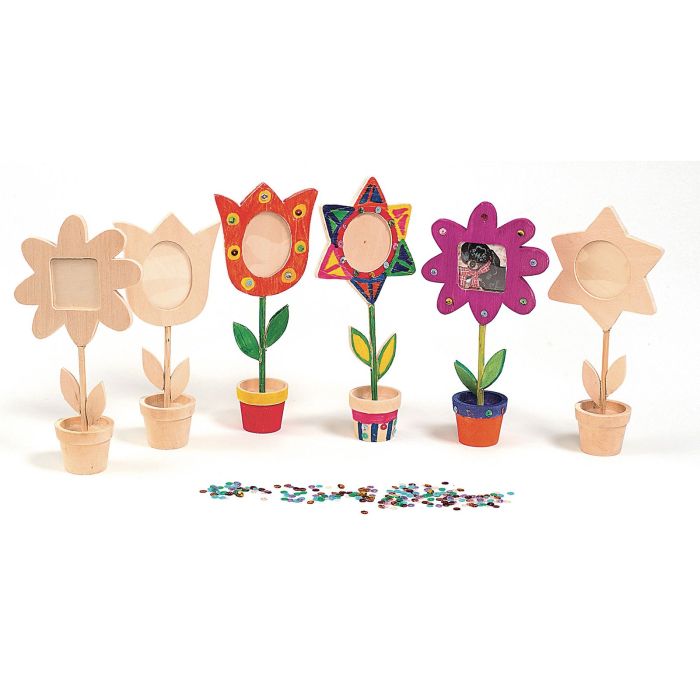 Wooden Flower Pot Frames - Pack of 12 Wooden Flower Pot Frames - Pack of 12