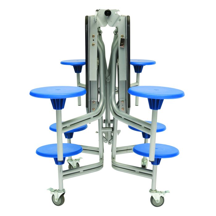 Mobile Folding Table 8 Seat H735mm Grey Fleck/Grey Seat