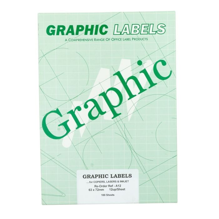 Copier & Laser Labels A4 Round Corners - 12 Per Sheet - Pack of 100 Copier & Laser Labels A4 Round Corners - 12 Per Sheet - Pack of 100