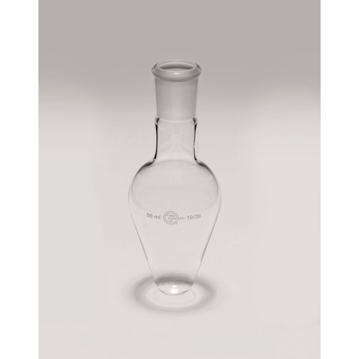 Quickfit Pear Shaped Flask - 100ml 19/26