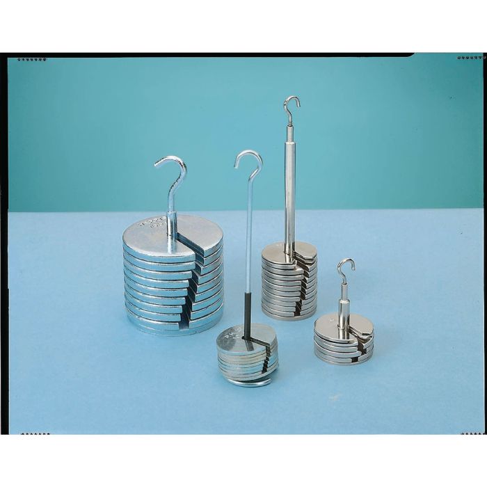 Hanging Slotted Masses - Steel - Spare Slotted Masses - x 100g - Pack of 5 Hanging Slotted Masses - Steel - Spare Slotted Masses - x 100g - Pack of 5