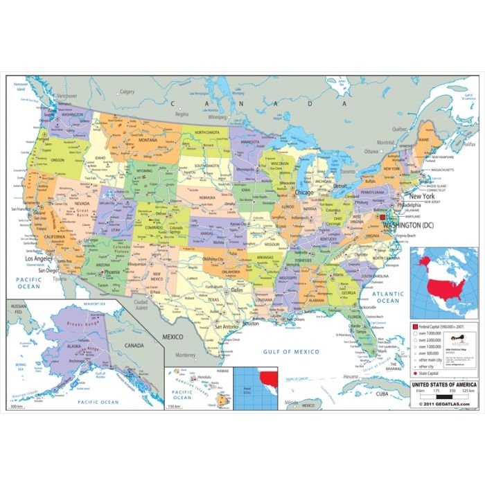 USA Political Map USA Political Map