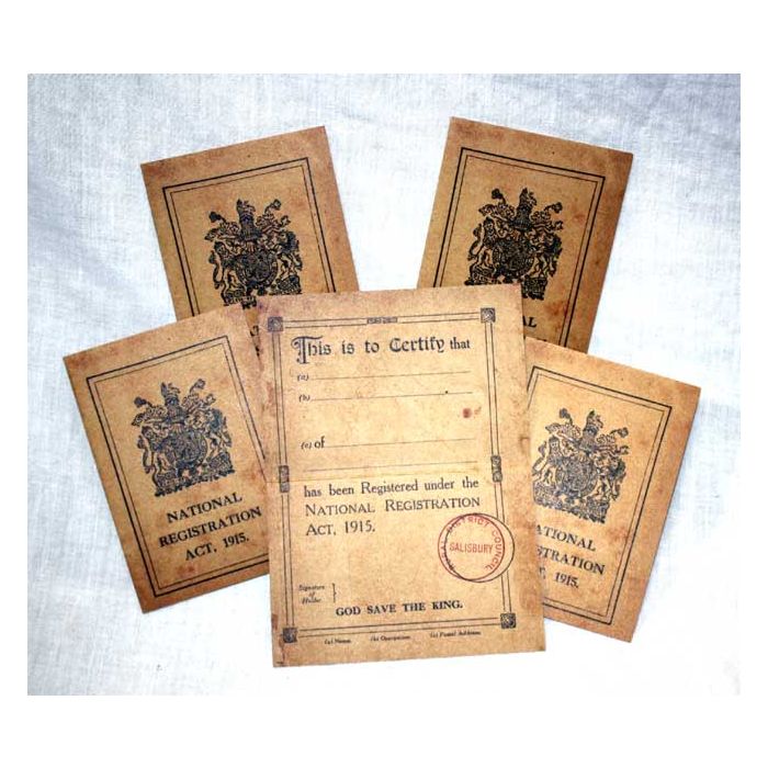 5 x Registration Cards 5 x Registration Cards