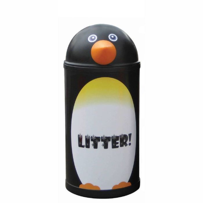 Litter Bin Small - Penguin Litter Bin Small - Penguin