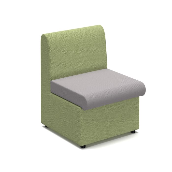Alto Modular Reception Seating with no arms - Green/Grey Alto Modular Reception Seating with no arms - Green/Grey