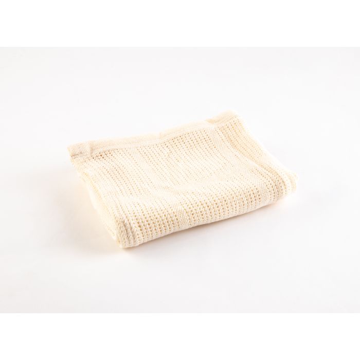 Cotton Cellular Blanket - Cream Cotton Cellular Blanket - Cream