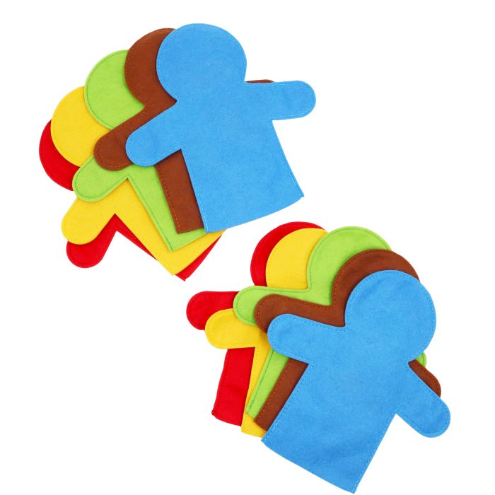 Felt Hand Puppets - Pack of 10