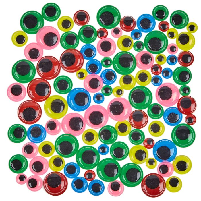 Classmates Coloured Wiggly Eyes - Pack of 100