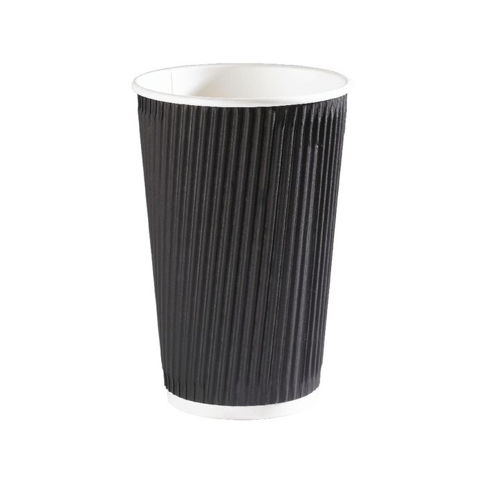 Plain Triple Wall Rippled Hot Cups - 35cl - Pack of 500 Plain Triple Wall Rippled Hot Cups - 35cl - Pack of 500