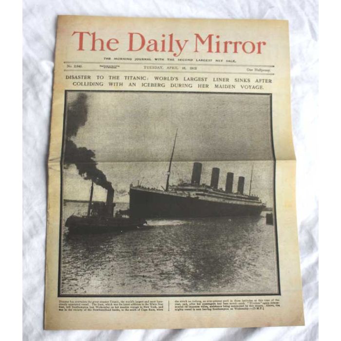 Titanic Newspaper
