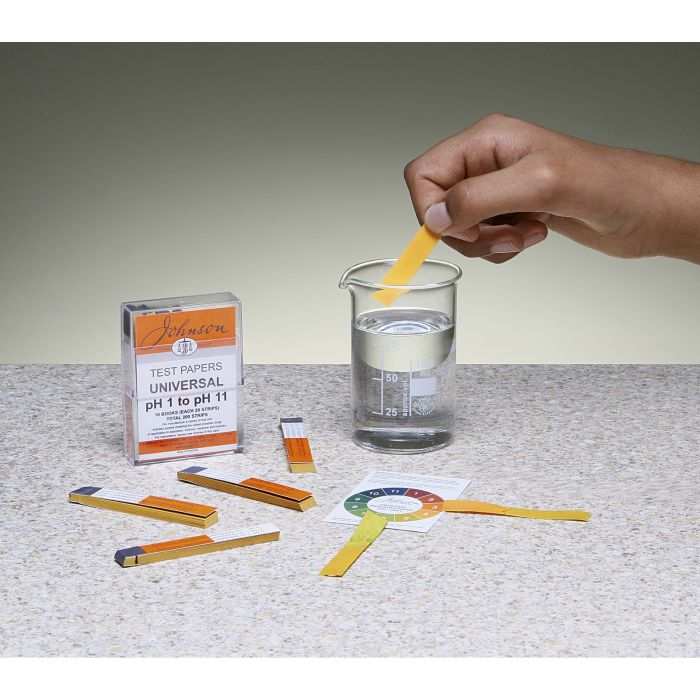 Johnson pH 1-11 Universal Indicator Test Papers - Pack of 10 Johnson pH 1-11 Universal Indicator Test Papers - Pack of 10