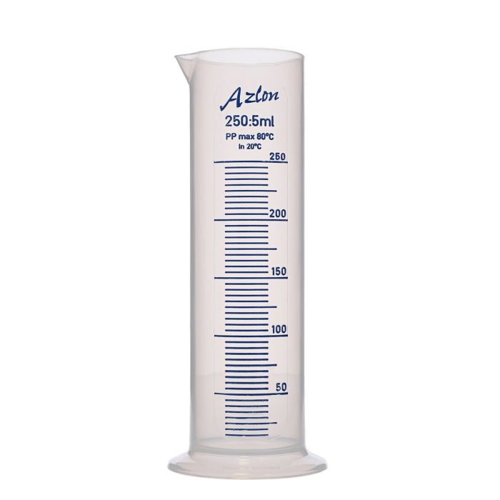 Azlon Measuring Cylinder Squat Form - 250ml