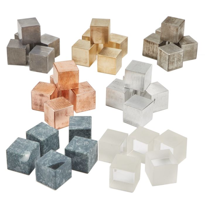 Cubes for Density Investigation Set of All Materials