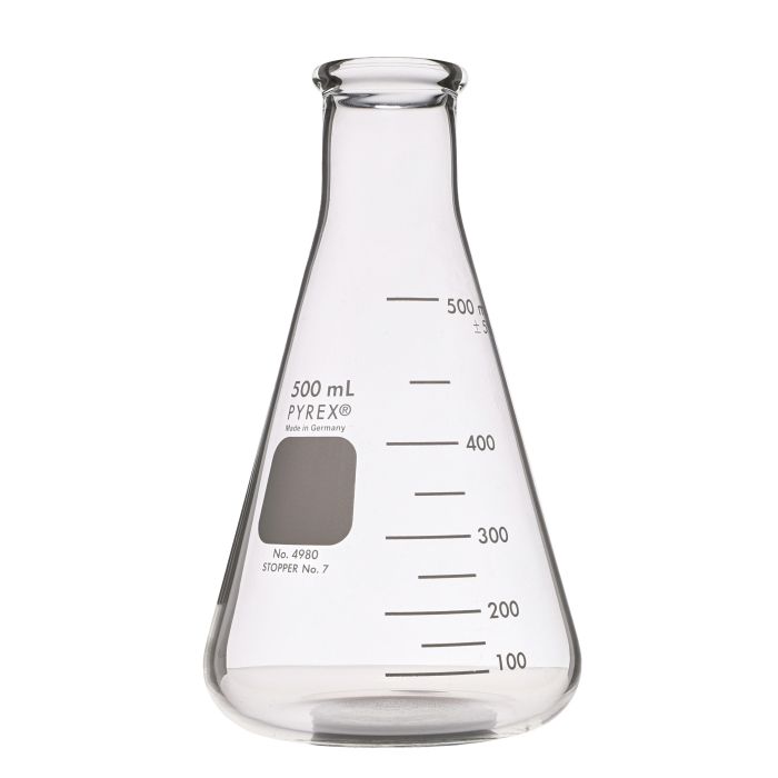 Pyrex Heavy Duty Conical Flask - 500ml - Pack of 6 Pyrex Heavy Duty Conical Flask - 500ml - Pack of 6