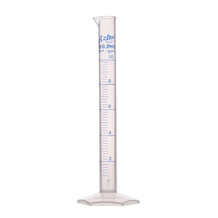 Azlon Measuring Cylinder - 10ml - Pack of 10 Azlon Measuring Cylinder - 10ml - Pack of 10