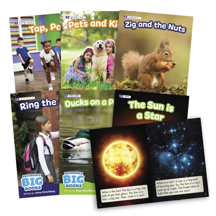 Junior Learning Decodable Big Books Set - Non-Fiction - Pk 6