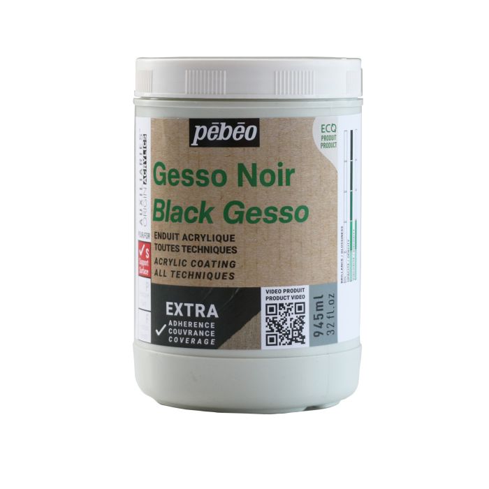 Pebeo Origin Acrylics Gesso - 945ml - Black