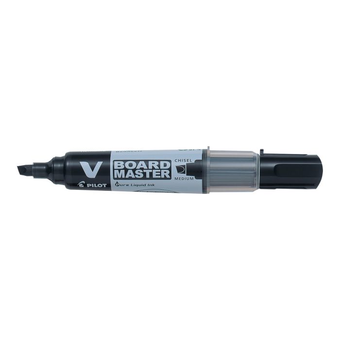 PILOT V-Board Marker-Medium Chisel Tip-Pk 10-Black