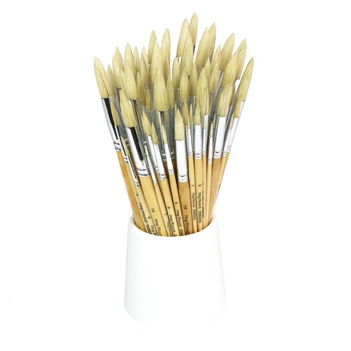 Specialist Crafts Hog Round Short Brushes Assorted Pack 90