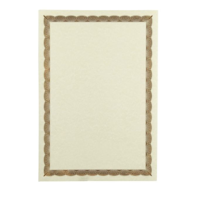 Certificate Border Sheet A4 90gsm - Bronze - Pack of 100