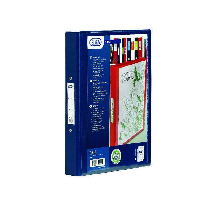 Bantex Vision Ring Binders A4 - Blue