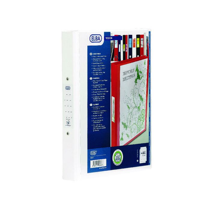 Bantex Vision Ring Binders A4 - White