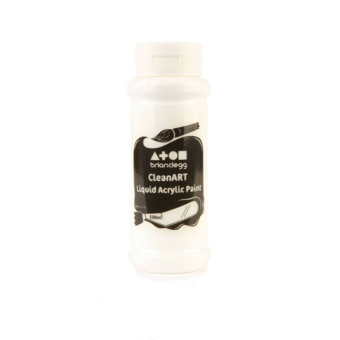 CleanART Acrylic Paint 500ml - White