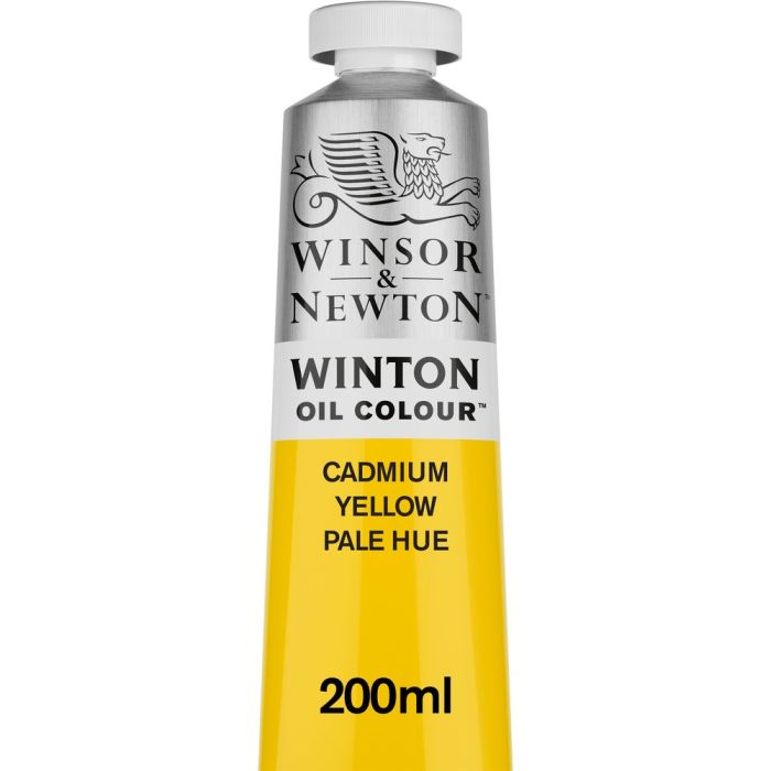 W & N Winton Oil Colour Tube 200ml Cadmium Yellow Pale Hue W & N Winton Oil Colour Tube 200ml Cadmium Yellow Pale Hue