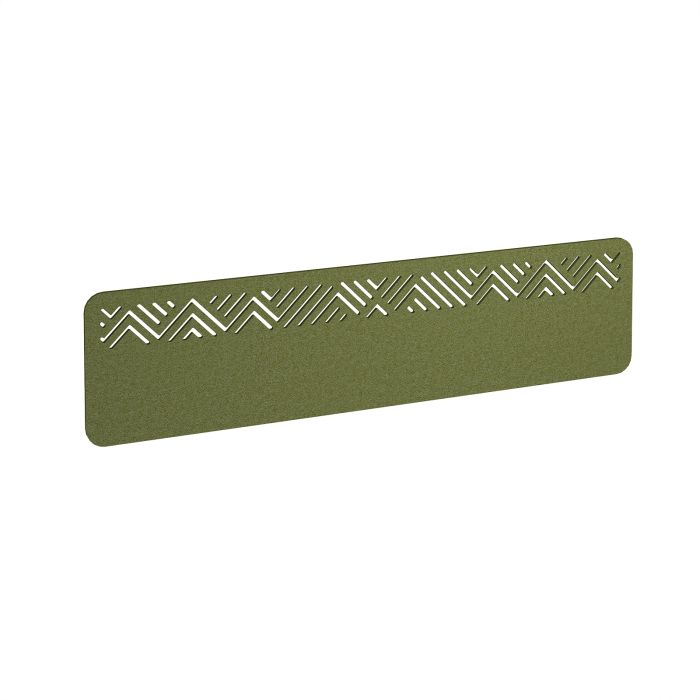 Chevron Acoustic Desktop Screen W1600mm - Dark Green
