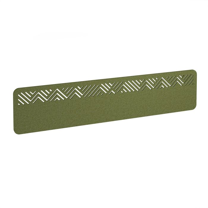 Chevron Acoustic Desktop Screen W1800mm - Dark Green