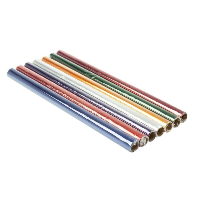 Cellophane Rolls Coloured 500mm x 4.5m Assorted - Pack of 7 Cellophane Rolls Coloured 500mm x 4.5m Assorted - Pack of 7