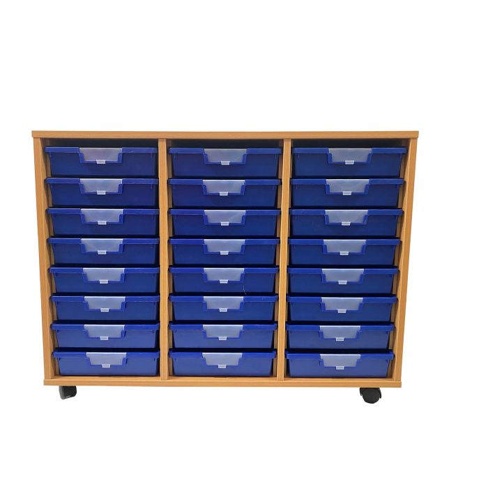 Findel Everyday Triple Column with 24 Blue Trays