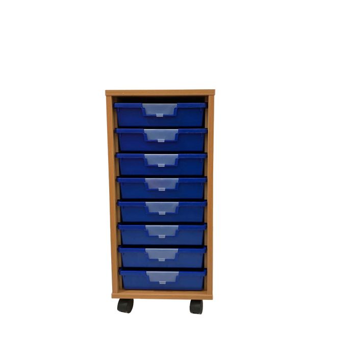 Findel Everyday Single Column with 8 Blue Trays