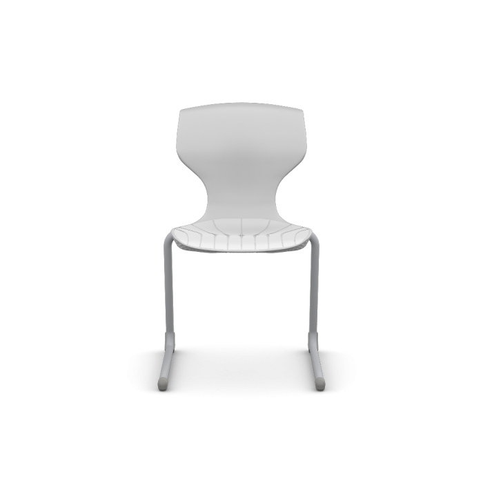 Cogni Reverse Cantilever Chair with Glides Gry Frame Grey