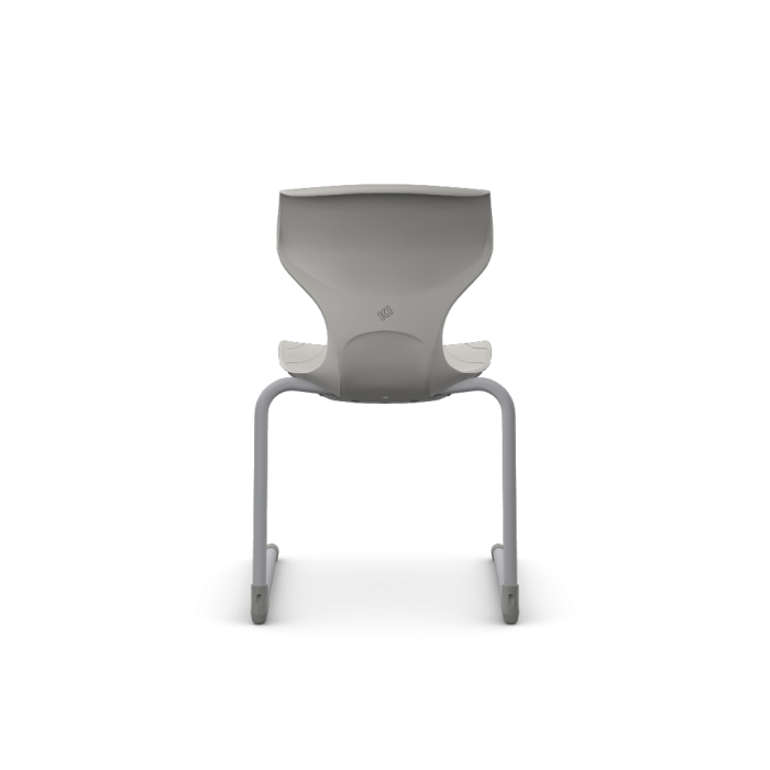 Cogni Reverse Cantilever Chair with Glides Gry Frame Cream Cogni Reverse Cantilever Chair with Glides Gry Frame Cream