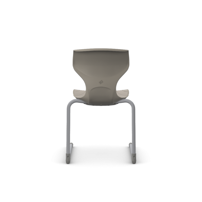 Cogni Reverse Cantilever Chair with Glides Gry Frame Sand
