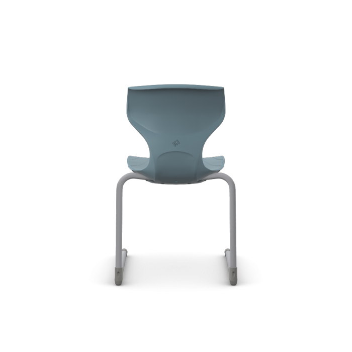 Cogni Reverse Cantilever Chair with Glides Gry Frame Dk Teal